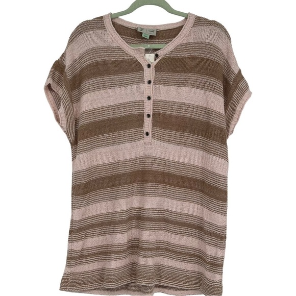 NEW Anthropologie Short Sleeve Sweater Beach Coverup Size Small MSRP $98 - Picture 1 of 5
